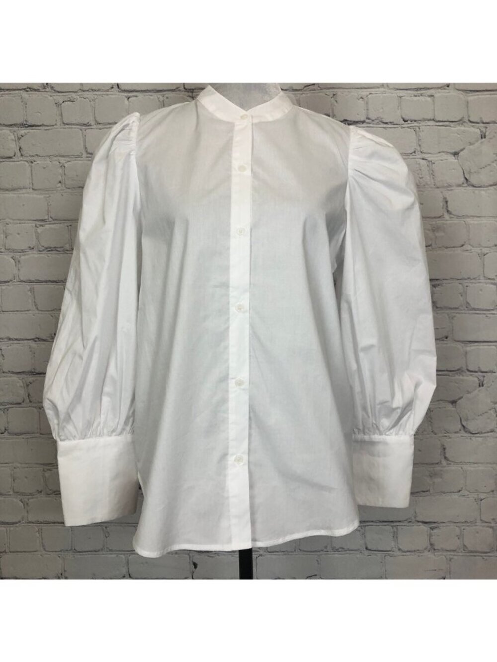 NWT Hyacinth House White Buttondown Vail Blouse Size M 100% Cotton